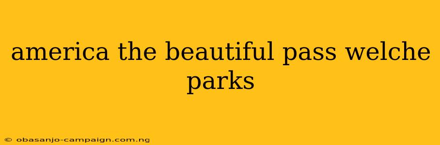 America The Beautiful Pass Welche Parks