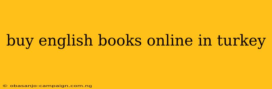 Buy English Books Online In Turkey