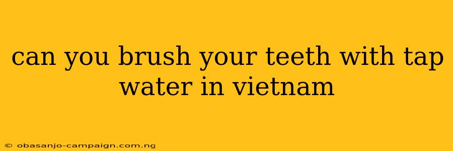 Can You Brush Your Teeth With Tap Water In Vietnam