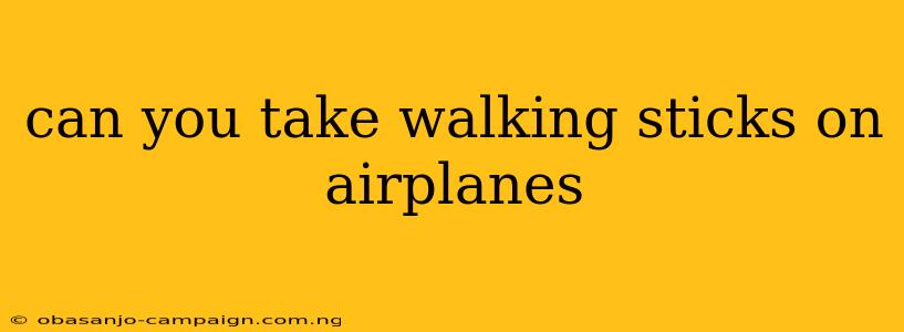 Can You Take Walking Sticks On Airplanes