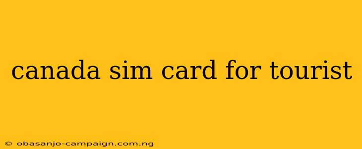 Canada Sim Card For Tourist