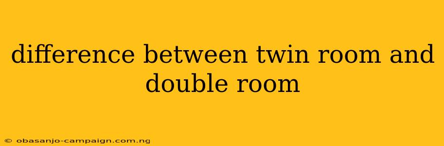 Difference Between Twin Room And Double Room