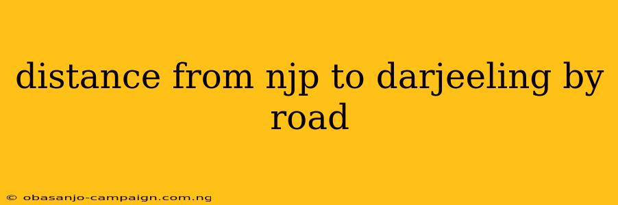 Distance From Njp To Darjeeling By Road