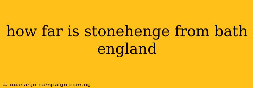 How Far Is Stonehenge From Bath England