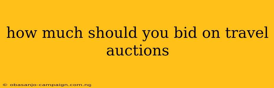 How Much Should You Bid On Travel Auctions