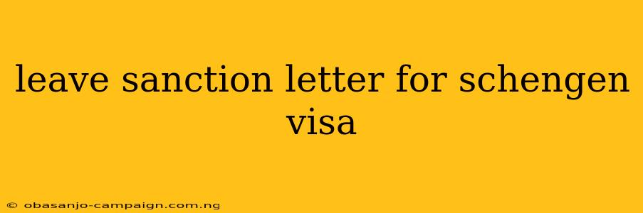 Leave Sanction Letter For Schengen Visa