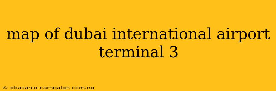 Map Of Dubai International Airport Terminal 3