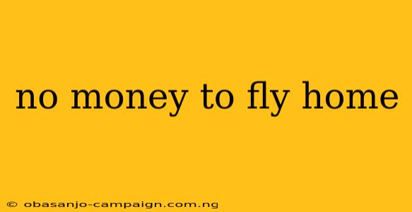 No Money To Fly Home