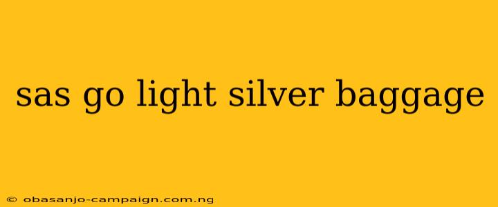 Sas Go Light Silver Baggage