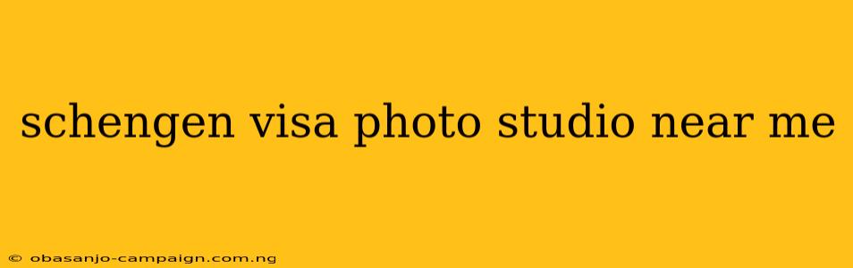 Schengen Visa Photo Studio Near Me