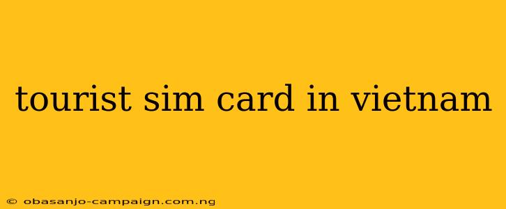 Tourist Sim Card In Vietnam