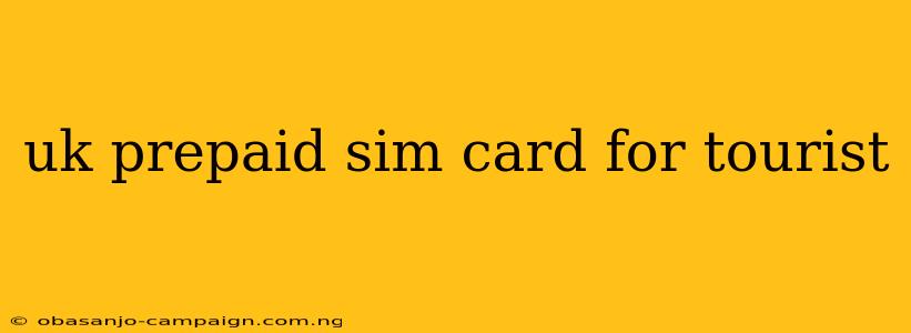 Uk Prepaid Sim Card For Tourist