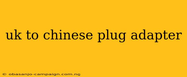 Uk To Chinese Plug Adapter