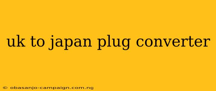 Uk To Japan Plug Converter